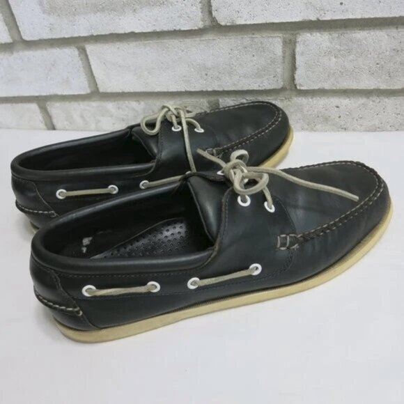 Brooks Brothers Leather Deck Boat Shoes Mens Casual Nautical Footwear Sz 11.5 M main image 5